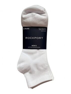 Rockport Mens Quarter Cut Socks - 6 Pairs